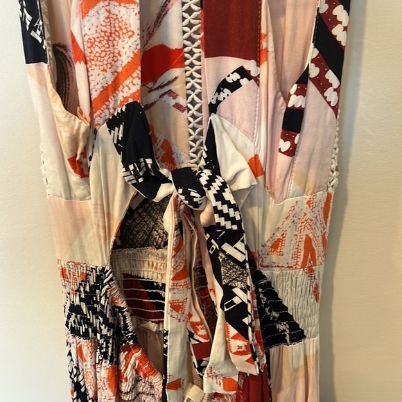 Anthropologie Abel the Label Aztec Geo Print Halter Maxi Dress Size M - Picture 7 of 10